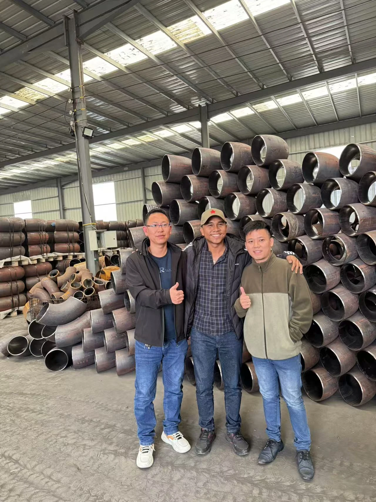 Customers visit the factory