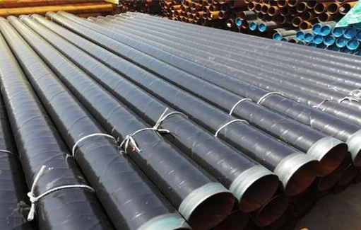 Plastic coated steel pipe